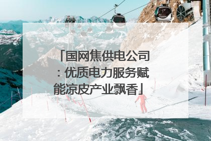国网焦供电公司：优质电力服务赋能凉皮产业飘香