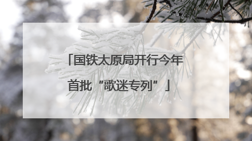 国铁太原局开行今年首批“歌迷专列”