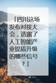 四川这场发布对接大会，透露了人工智能产业提质升级的哪些信号？