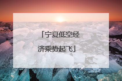 宁夏低空经济乘势起飞