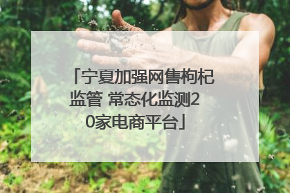 宁夏加强网售枸杞监管 常态化监测20家电商平台