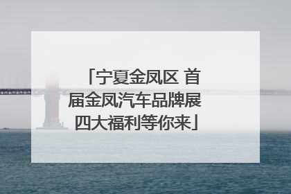 宁夏金凤区 首届金凤汽车品牌展四大福利等你来