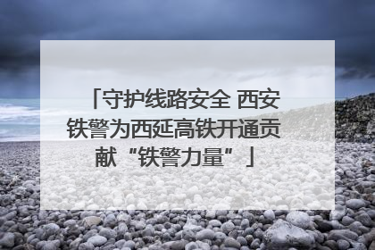 守护线路安全 西安铁警为西延高铁开通贡献“铁警力量”