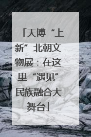 天博“上新”北朝文物展：在这里“遇见”民族融合大舞台