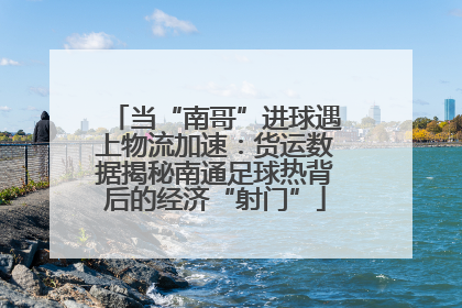 当“南哥”进球遇上物流加速：货运数据揭秘南通足球热背后的经济“射门”
