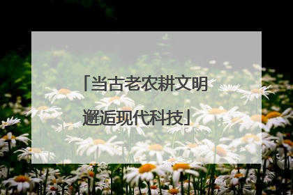 当古老农耕文明邂逅现代科技