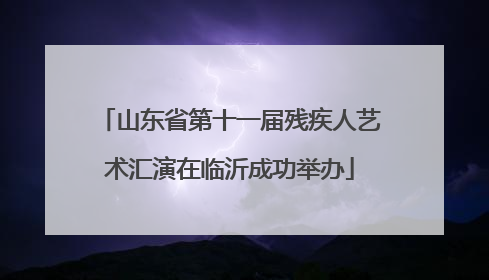 山东省第十一届残疾人艺术汇演在临沂成功举办
