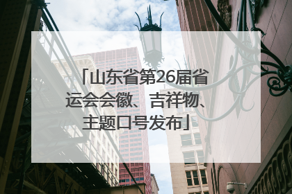 山东省第26届省运会会徽、吉祥物、主题口号发布