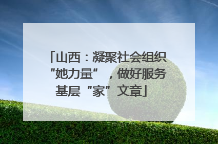 山西：凝聚社会组织“她力量”，做好服务基层“家”文章
