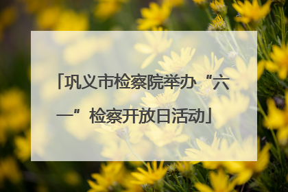 巩义市检察院举办“六一”检察开放日活动