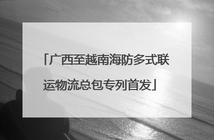 广西至越南海防多式联运物流总包专列首发