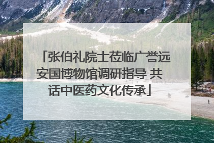 张伯礼院士莅临广誉远安国博物馆调研指导 共话中医药文化传承