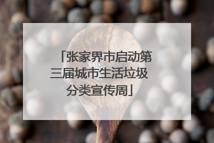 张家界市启动第三届城市生活垃圾分类宣传周
