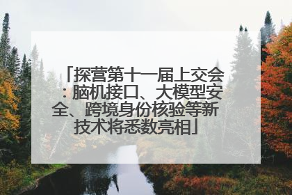 探营第十一届上交会：脑机接口、大模型安全、跨境身份核验等新技术将悉数亮相