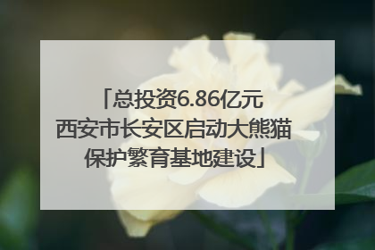 总投资6.86亿元 西安市长安区启动大熊猫保护繁育基地建设