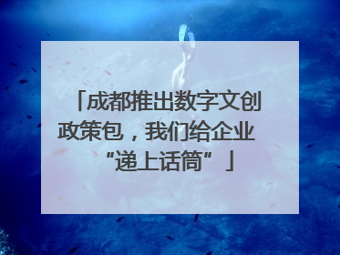 成都推出数字文创政策包，我们给企业“递上话筒”