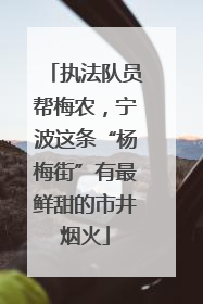 执法队员帮梅农，宁波这条“杨梅街”有最鲜甜的市井烟火