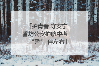 护青春 守安宁 香坊公安护航中考 “警” 伴左右