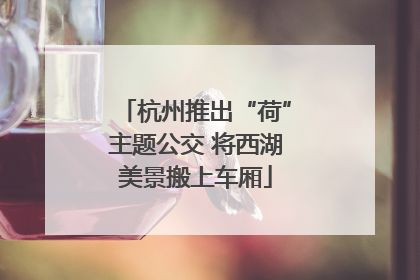 杭州推出“荷”主题公交 将西湖美景搬上车厢