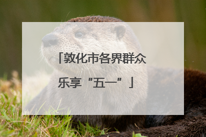 敦化市各界群众乐享“五一”