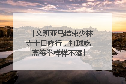 文班亚马结束少林寺十日修行，打球吃斋练拳样样不落