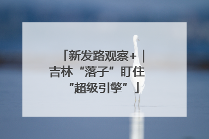 新发路观察+｜吉林“落子”盯住“超级引擎”