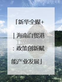 新华全媒+｜海南自贸港：政策创新赋能产业发展