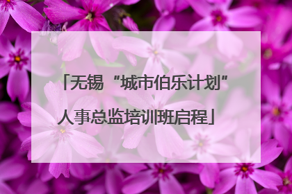 无锡“城市伯乐计划”人事总监培训班启程