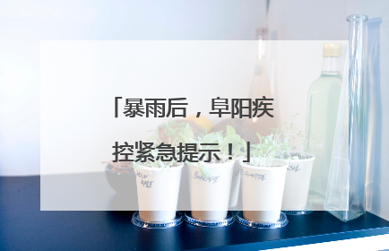 暴雨后，阜阳疾控紧急提示！