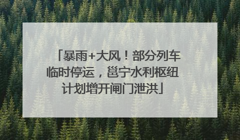 暴雨+大风！部分列车临时停运，邕宁水利枢纽计划增开闸门泄洪