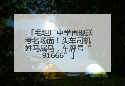 毛坦厂中学再现送考名场面！头车司机姓马属马，车牌号“91666”