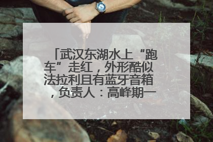 武汉东湖水上“跑车”走红，外形酷似法拉利且有蓝牙音箱，负责人：高峰期一两百人排队