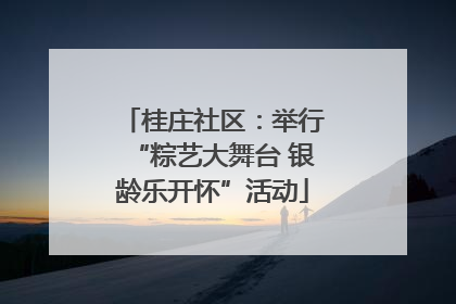 桂庄社区：举行“粽艺大舞台 银龄乐开怀”活动