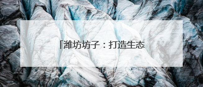 潍坊坊子：打造生态农业绿色发展新路径