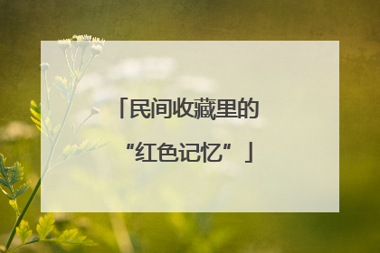 民间收藏里的“红色记忆”
