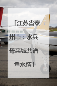 江苏省泰州市：水兵母亲城共谱鱼水情