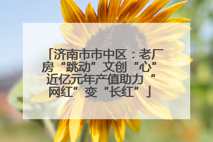 济南市市中区：老厂房“跳动”文创“心” 近亿元年产值助力“网红”变“长红”