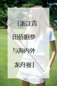 浙江青田侨胞参与海内外龙舟赛