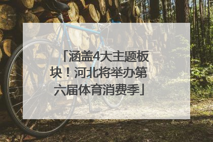 涵盖4大主题板块！河北将举办第六届体育消费季