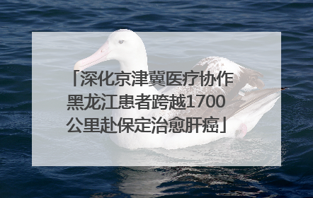深化京津冀医疗协作 黑龙江患者跨越1700公里赴保定治愈肝癌