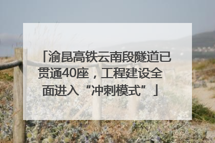 渝昆高铁云南段隧道已贯通40座，工程建设全面进入“冲刺模式”