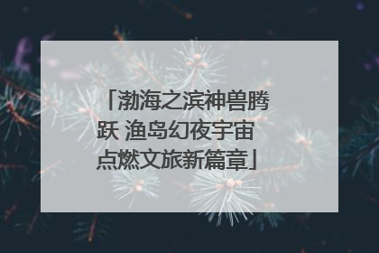 渤海之滨神兽腾跃 渔岛幻夜宇宙点燃文旅新篇章
