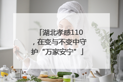 湖北孝感110，在变与不变中守护“万家安宁”