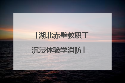 湖北赤壁教职工沉浸体验学消防