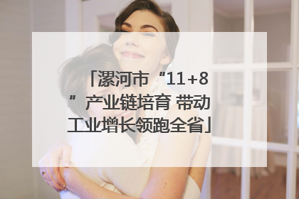 漯河市“11+8”产业链培育 带动工业增长领跑全省