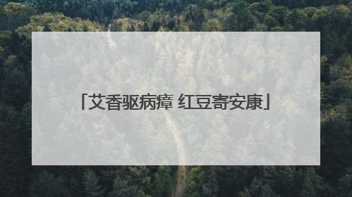 艾香驱病瘴 红豆寄安康