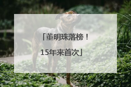 董明珠落榜！15年来首次