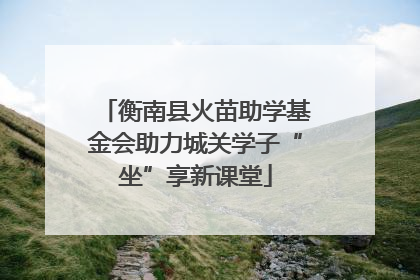 衡南县火苗助学基金会助力城关学子“坐”享新课堂