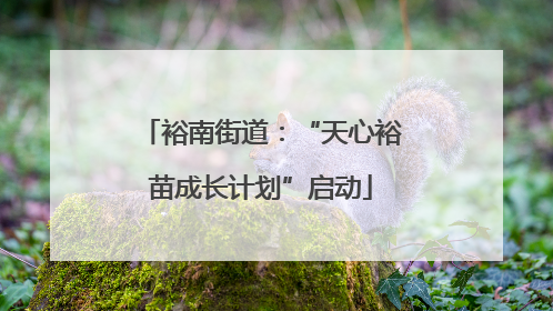 裕南街道：“天心裕苗成长计划”启动