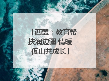西盟：教育帮扶润边疆 情暖佤山共成长